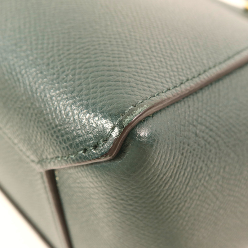 CELINE 牛皮皮革Micro Belt Bag金扣手挽肩背兩用袋-11