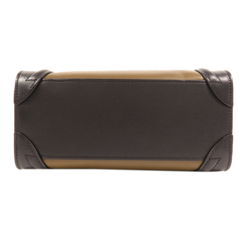 CELINE 牛皮皮革Nano Luggage金扣手挽肩背兩用袋-3