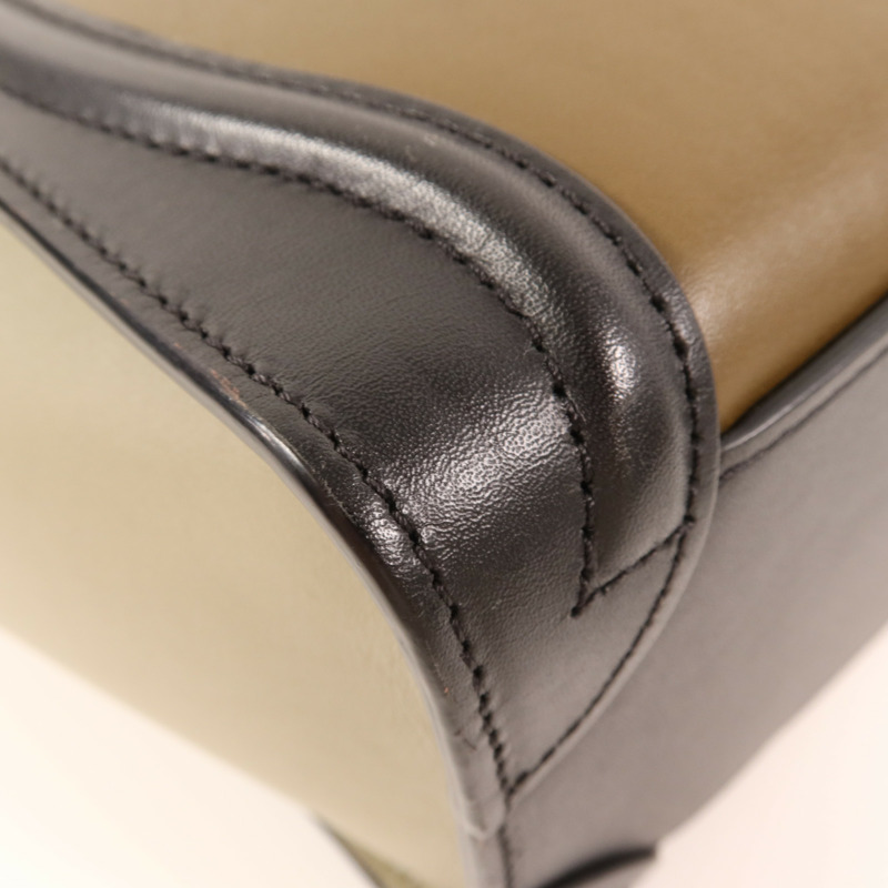 CELINE 牛皮皮革Nano Luggage金扣手挽肩背兩用袋-11
