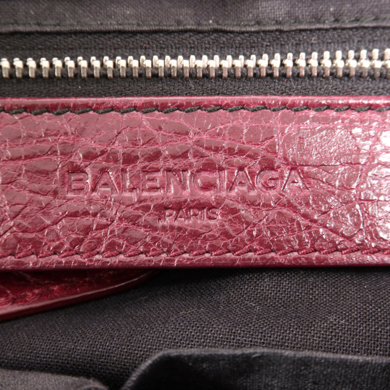 BALENCIAGA 羊皮皮革Giant City銀扣手挽肩背兩用袋-5