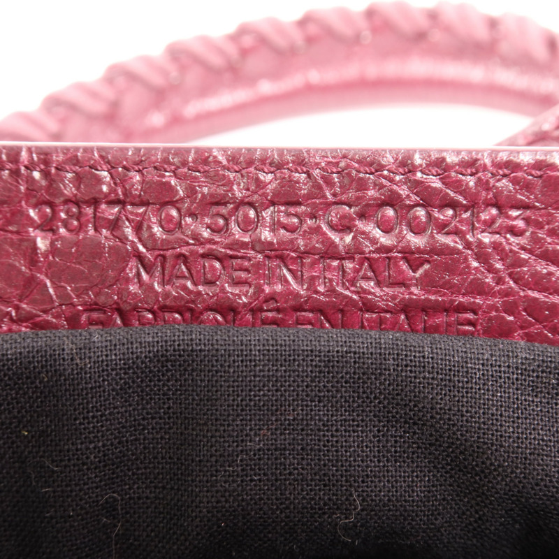 BALENCIAGA 羊皮皮革Giant City銀扣手挽肩背兩用袋-6