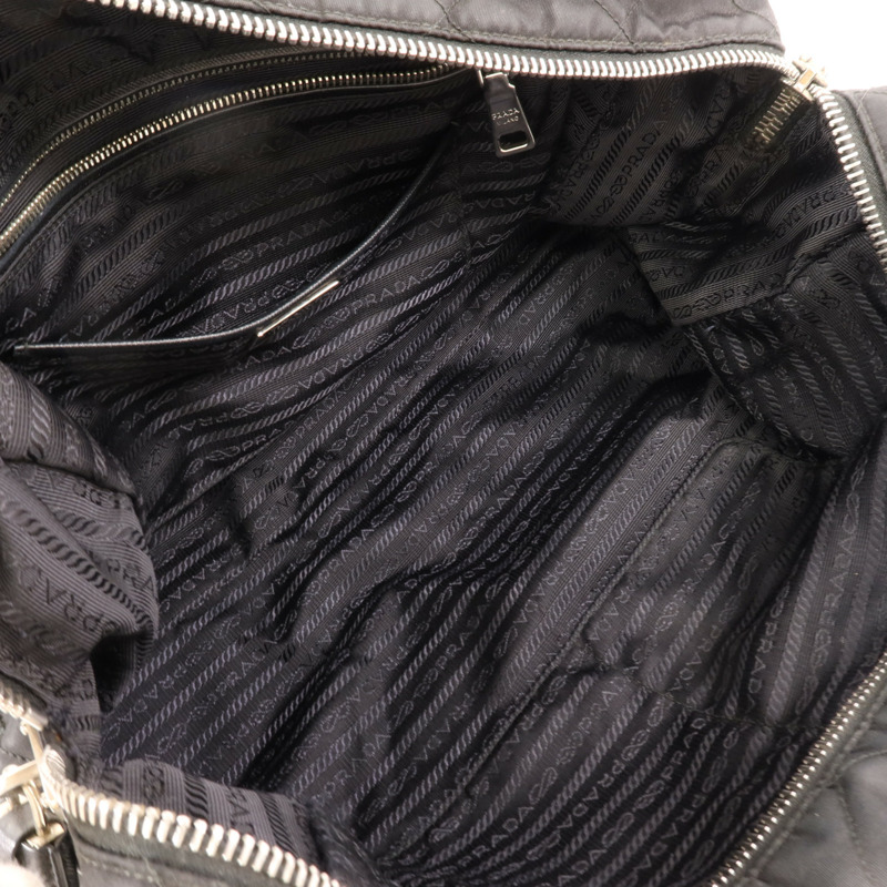 PRADA 尼龍Chain Shoulder銀扣鏈帶肩背袋-4