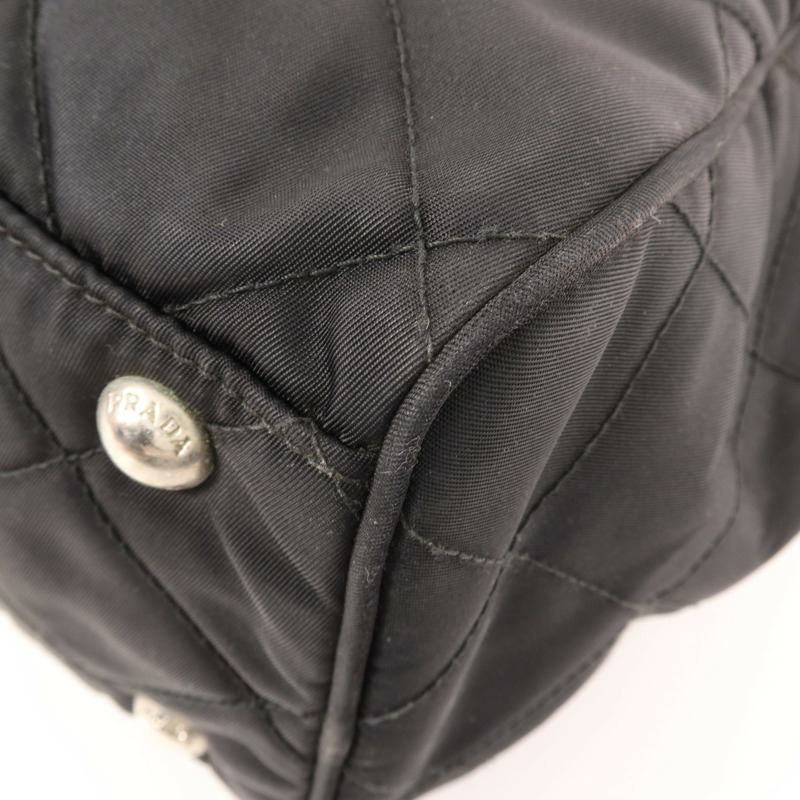 PRADA 尼龍Chain Shoulder銀扣鏈帶肩背袋-8