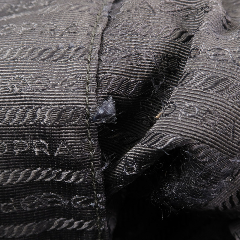 PRADA 尼龍Chain Shoulder銀扣鏈帶肩背袋-12