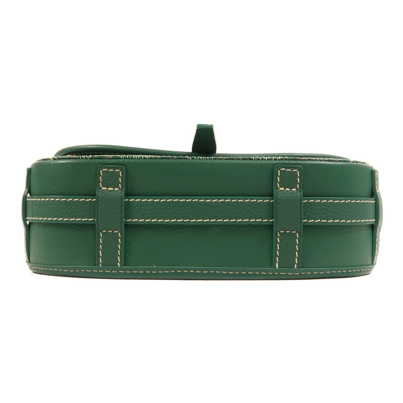 GOYARD 塗層帆布Belvedere PM銀扣肩背袋-3