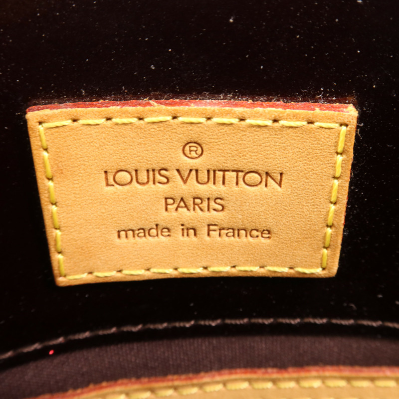 LOUIS VUITTON Monogram Vernis Reade PM金扣手挽袋-5