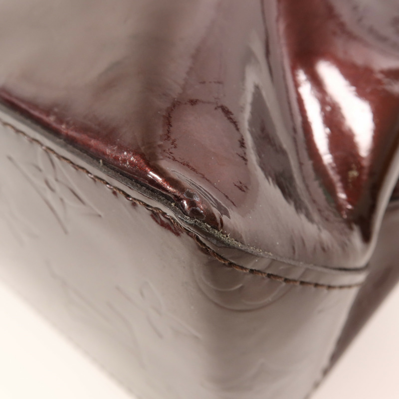 LOUIS VUITTON Monogram Vernis Reade PM金扣手挽袋-8