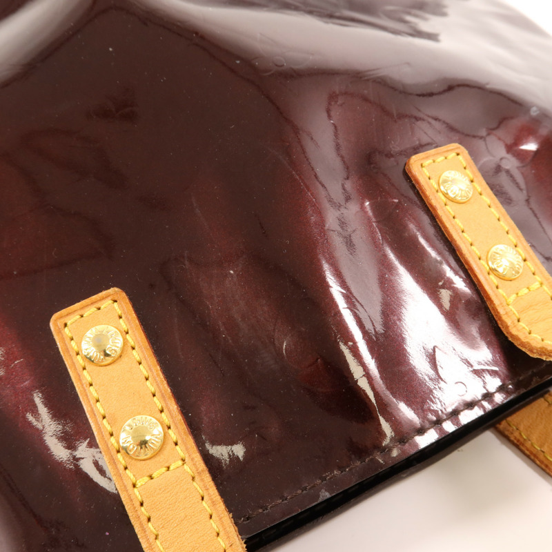 LOUIS VUITTON Monogram Vernis Reade PM金扣手挽袋-13
