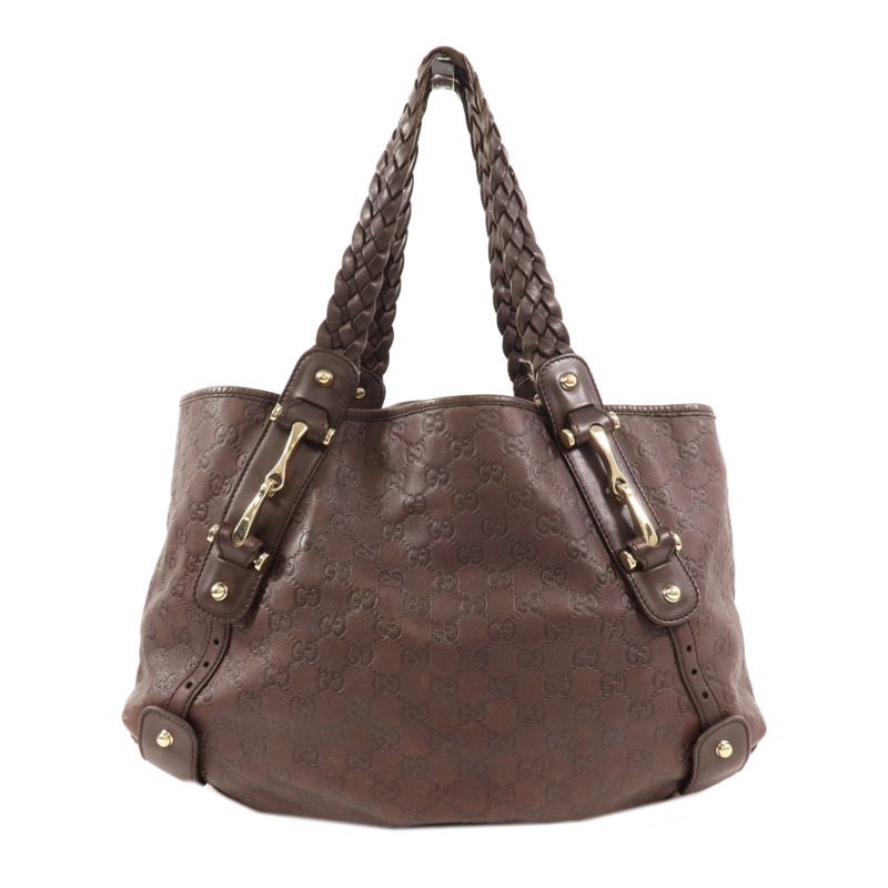 GUCCI 牛皮皮革Pelham金扣肩背袋-1