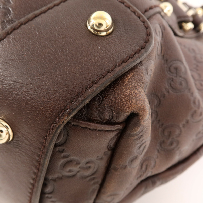 GUCCI 牛皮皮革Pelham金扣肩背袋-9