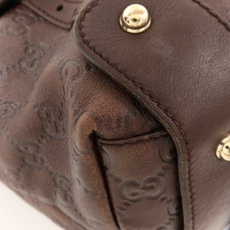 GUCCI 牛皮皮革Pelham金扣肩背袋-12