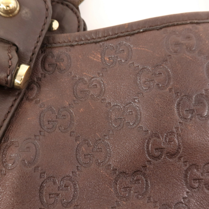 GUCCI 牛皮皮革Pelham金扣肩背袋-17