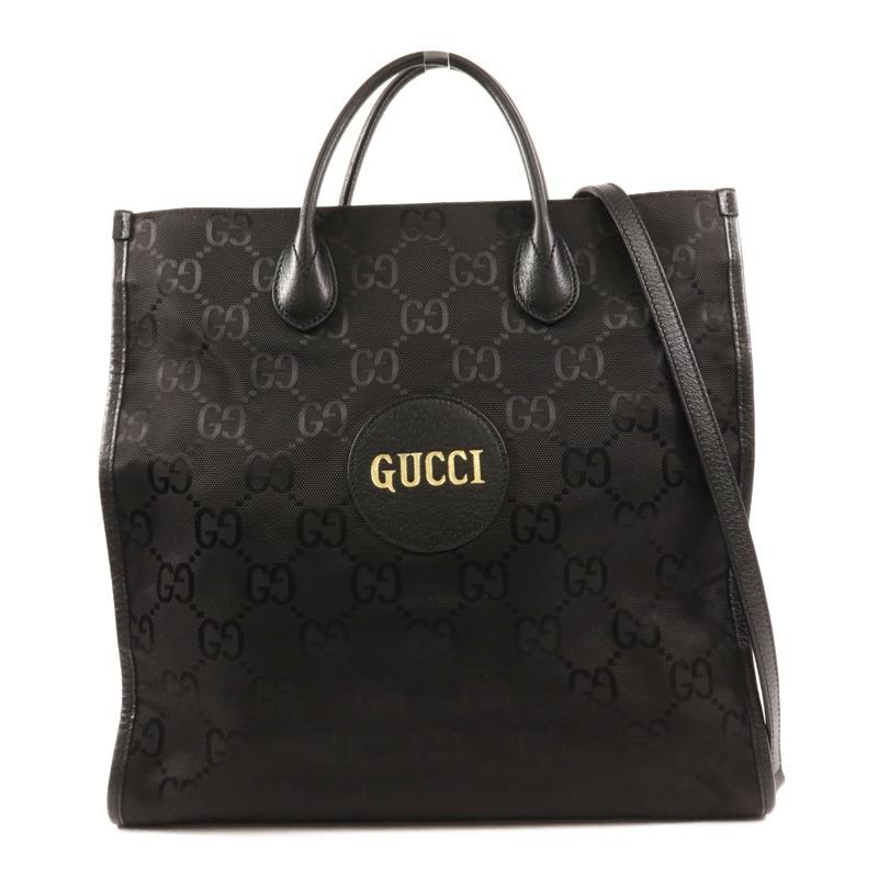 GUCCI 尼龍Off the Grid GG 2 Way Shoulder銀扣手挽肩背兩用袋-0