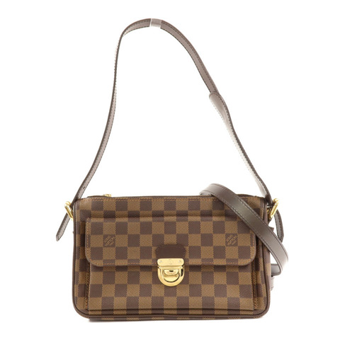 LOUIS VUITTON Damier Ravello GM金扣肩背袋