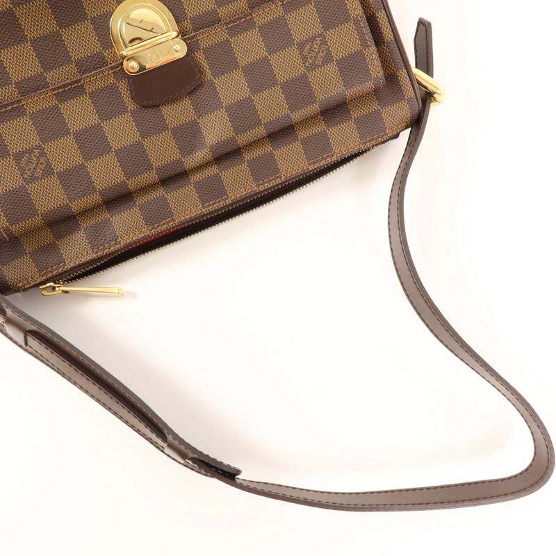 LOUIS VUITTON Damier Ravello GM金扣肩背袋-7