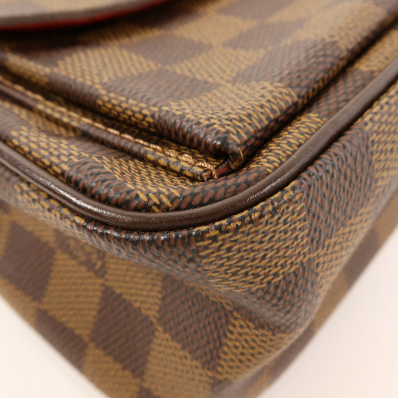LOUIS VUITTON Damier Ravello GM金扣肩背袋-10