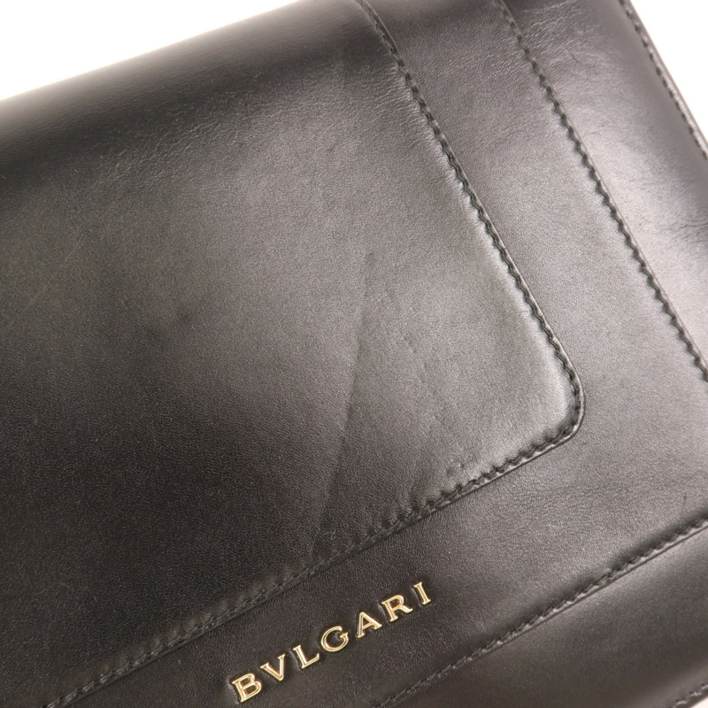 BVLGARI 牛皮皮革Serpenti Forever金扣鏈帶肩背袋-15