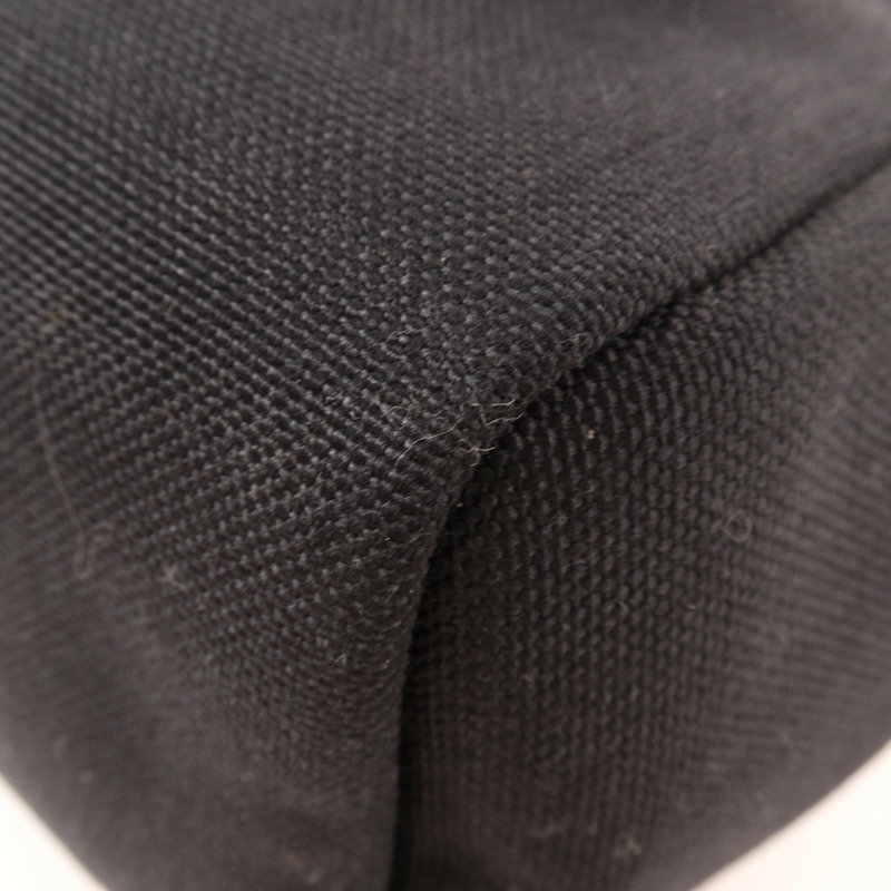 HERMES 帆布/皮革Herbag PM金扣手挽肩背兩用袋Noir-11