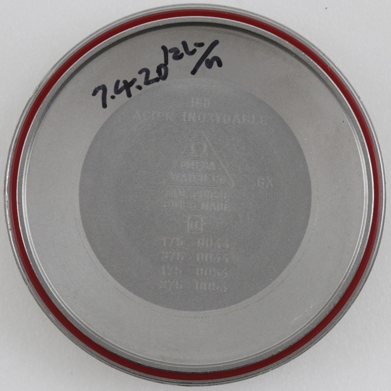 歐米茄超霸系列男士腕錶，三曆功能，1151型機芯，3521.80，不鏽鋼材質，1995年，銀色自動計時表，海軍藍錶盤-4