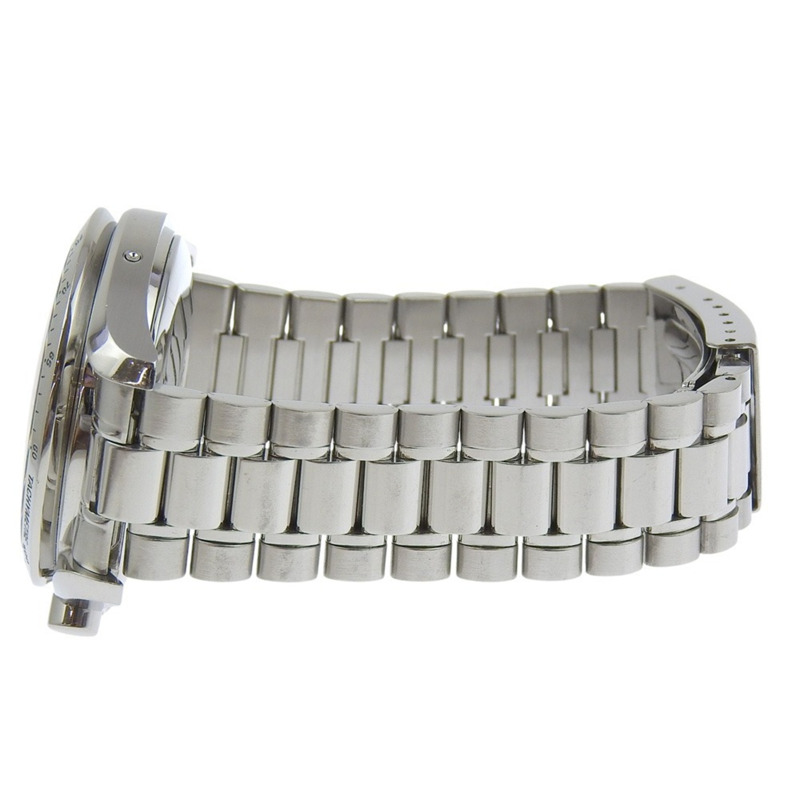 歐米茄超霸系列男士腕錶，三曆功能，1151型機芯，3521.80，不鏽鋼材質，1995年，銀色自動計時表，海軍藍錶盤-6