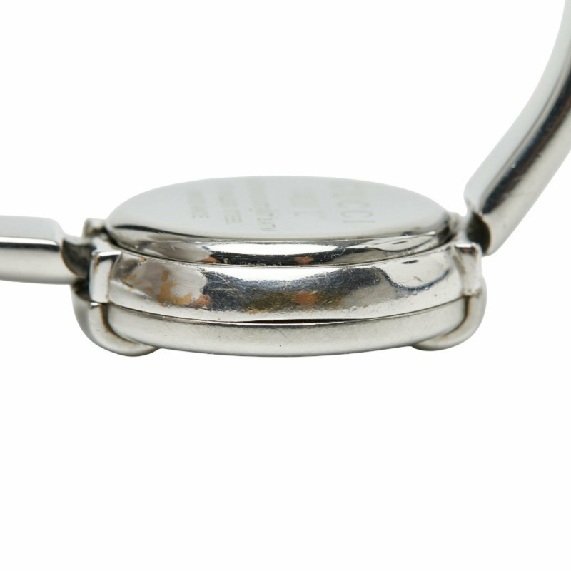 Gucci 女士手鐲腕錶，1400L 石英機芯，銀色錶盤，不鏽鋼錶殼，GUCCI-5