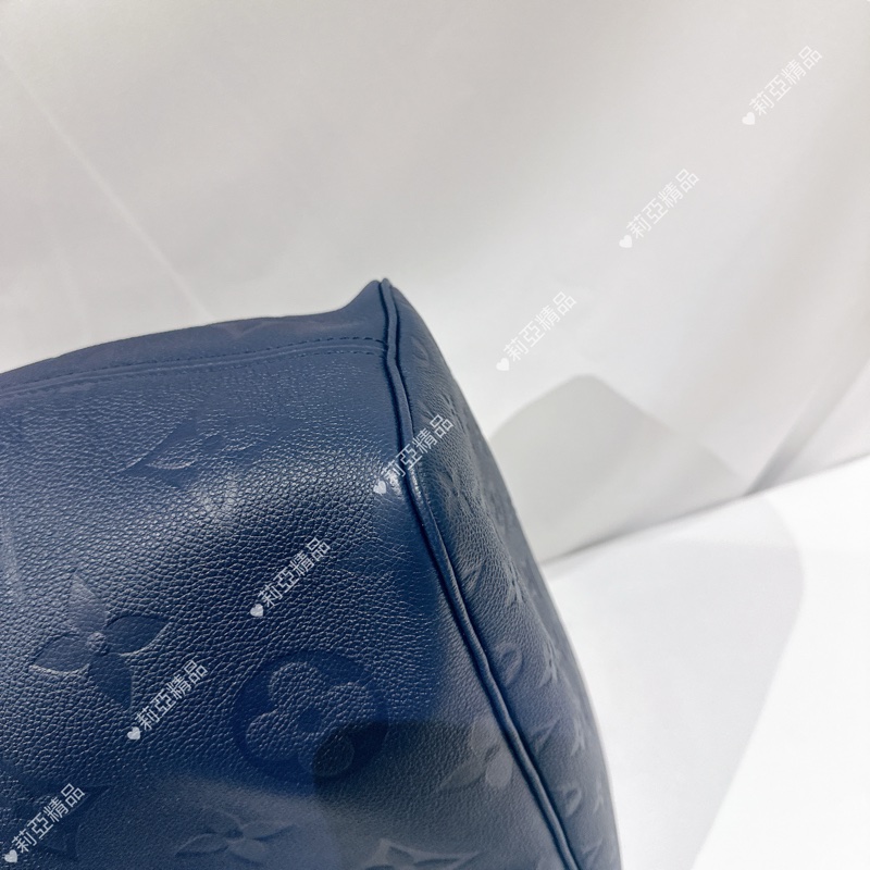 莉亞精品♡ LV Neverfull MM 深藍色 二手美包-9
