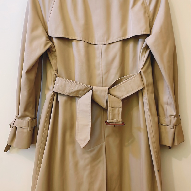 平台最低價極品甜價✨Burberry 兩穿2way經典風衣內搭可拆格紋羊毛背心-4