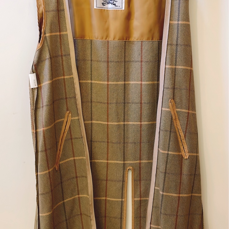 平台最低價極品甜價✨Burberry 兩穿2way經典風衣內搭可拆格紋羊毛背心-6