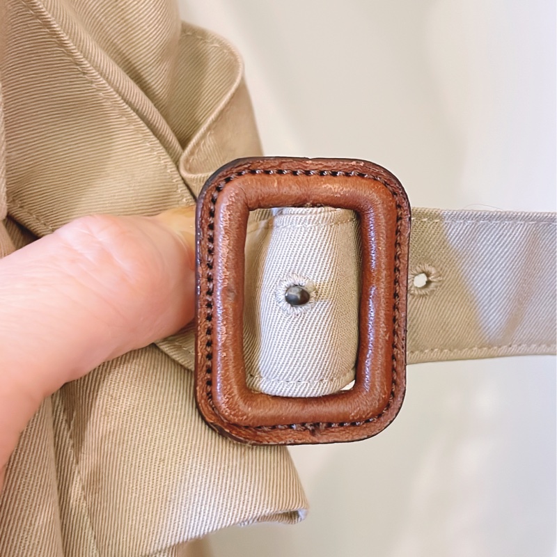 平台最低價極品甜價✨Burberry 兩穿2way經典風衣內搭可拆格紋羊毛背心-21