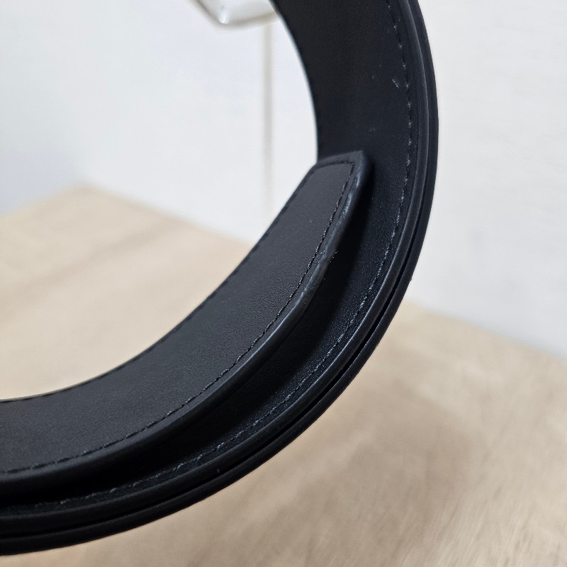 [未使用新品❣️] LV黑灰棋盤格PontNeuf銀釦皮帶-9