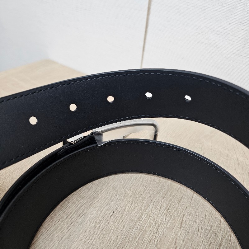 [未使用新品❣️] LV黑灰棋盤格PontNeuf銀釦皮帶-10