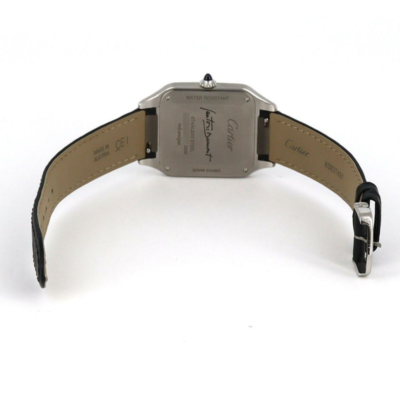 卡地亞 Santos-Dumont LM WSSA0046 不鏽鋼腕錶，手動上鍊-7