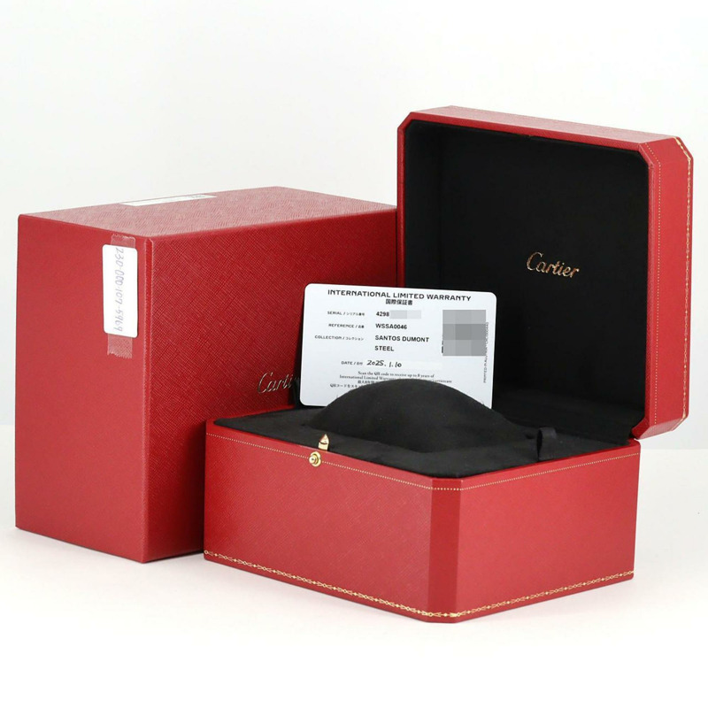 卡地亞 Santos-Dumont LM WSSA0046 不鏽鋼腕錶，手動上鍊-8