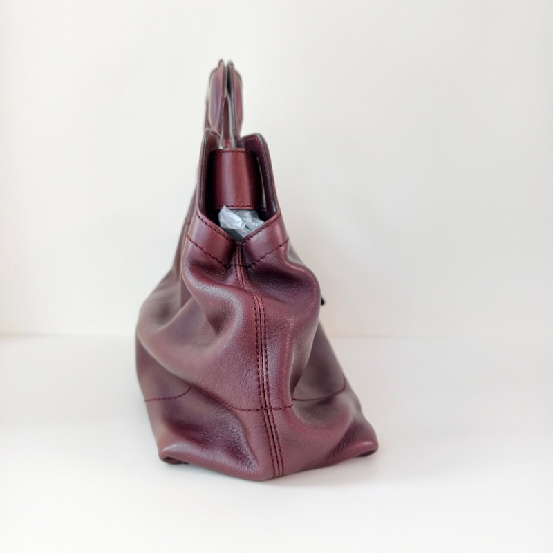 Ferragamo 菲拉格慕酒紅色手提包-2