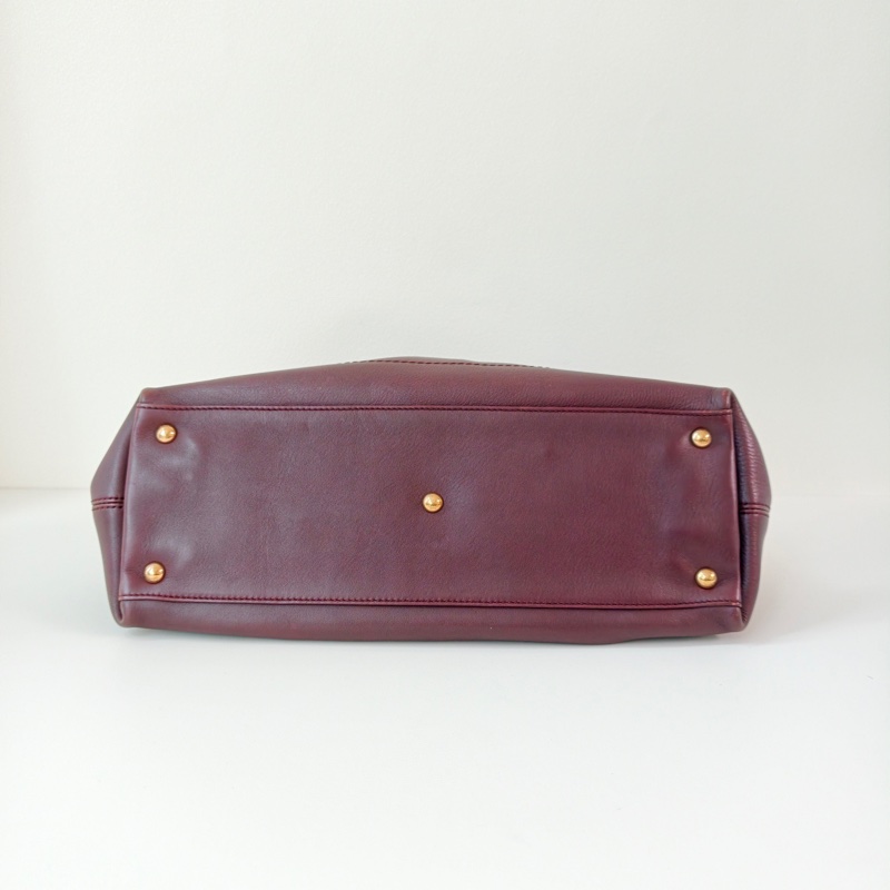 Ferragamo 菲拉格慕酒紅色手提包-5