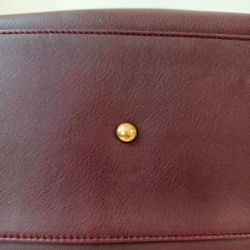 Ferragamo 菲拉格慕酒紅色手提包-23