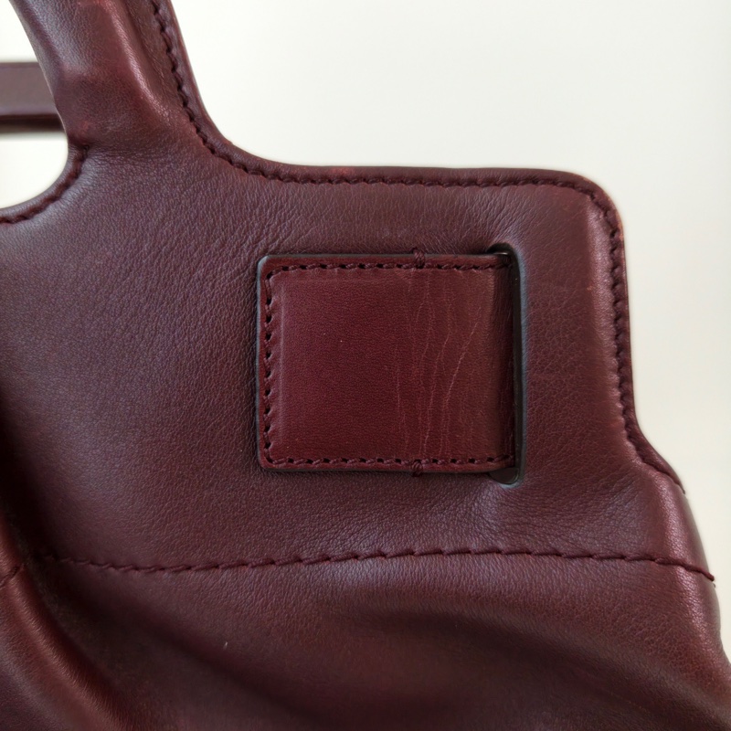 Ferragamo 菲拉格慕酒紅色手提包-24