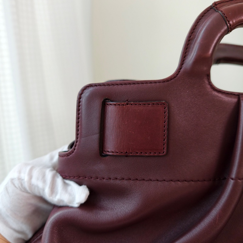 Ferragamo 菲拉格慕酒紅色手提包-25