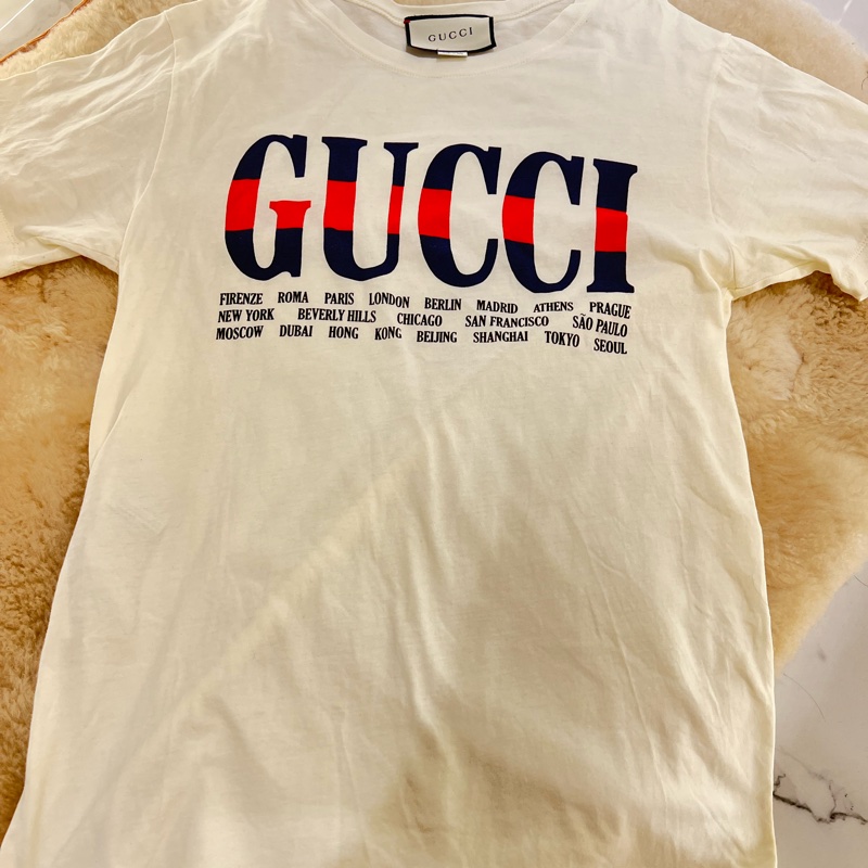 Gucci 字母T恤上衣-0