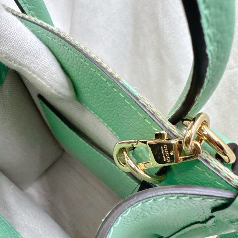 全新Gucci薄荷綠mini帆布手提斜背托特包 Jumbo-14