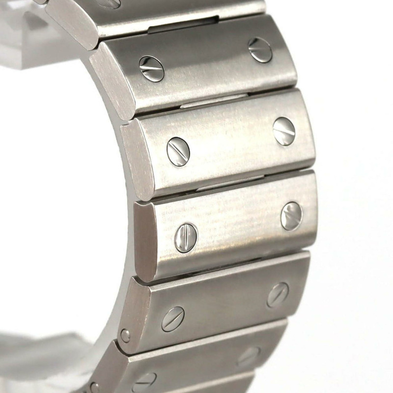 卡地亞 Santos de LM WSSA0064 不鏽鋼自動腕錶-4