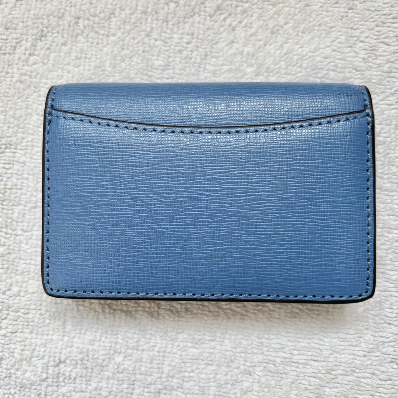 【近全新品】FURLA 淺藍色卡夾|簡約質感|9.99成新|義大利精品配件-1