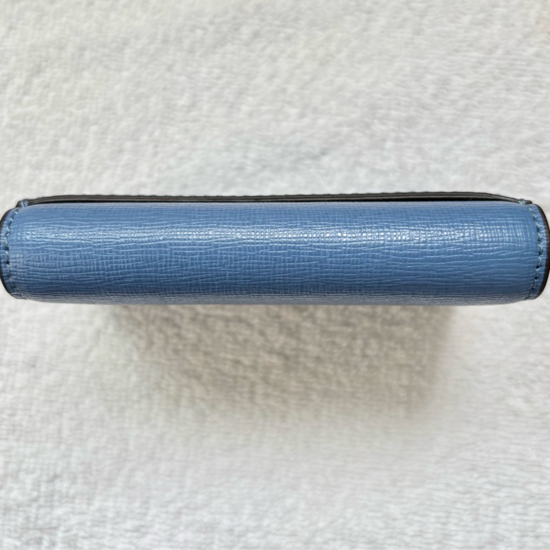 【近全新品】FURLA 淺藍色卡夾|簡約質感|9.99成新|義大利精品配件-2