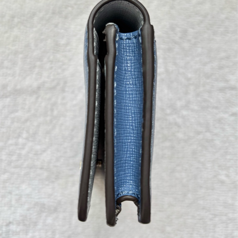 【近全新品】FURLA 淺藍色卡夾|簡約質感|9.99成新|義大利精品配件-3