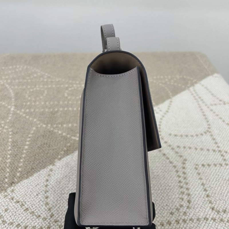 愛馬仕 Verrou 手槍包23銀河灰銀扣ep皮 C刻閒置帶膜單包-2