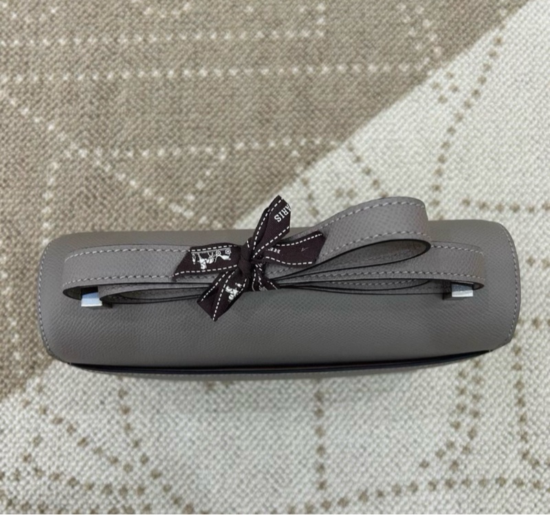 愛馬仕 Verrou 手槍包23銀河灰銀扣ep皮 C刻閒置帶膜單包-5