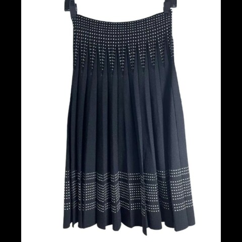 Alexander McQueen 羊毛中長百褶裙 XS碼