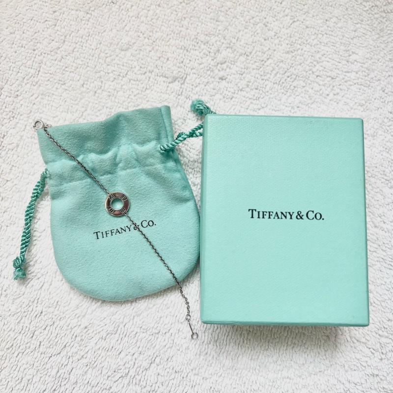 【近全新品】Tiffany & Co. 蒂芙尼 Atlas 系列 S925 純銀手鍊|9.99成新|附原包裝-0