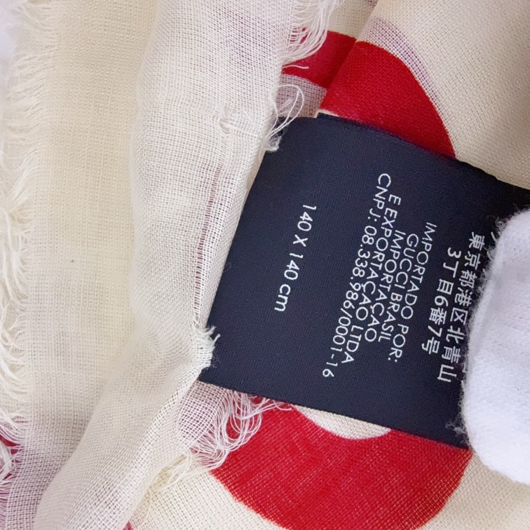 Gucci 古驰 logo 丝巾-4