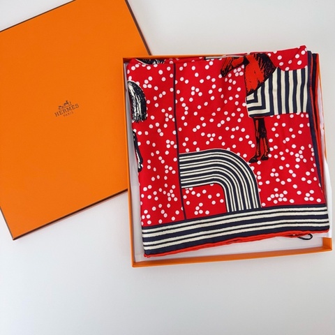 Hermes愛馬仕絲巾 90*90